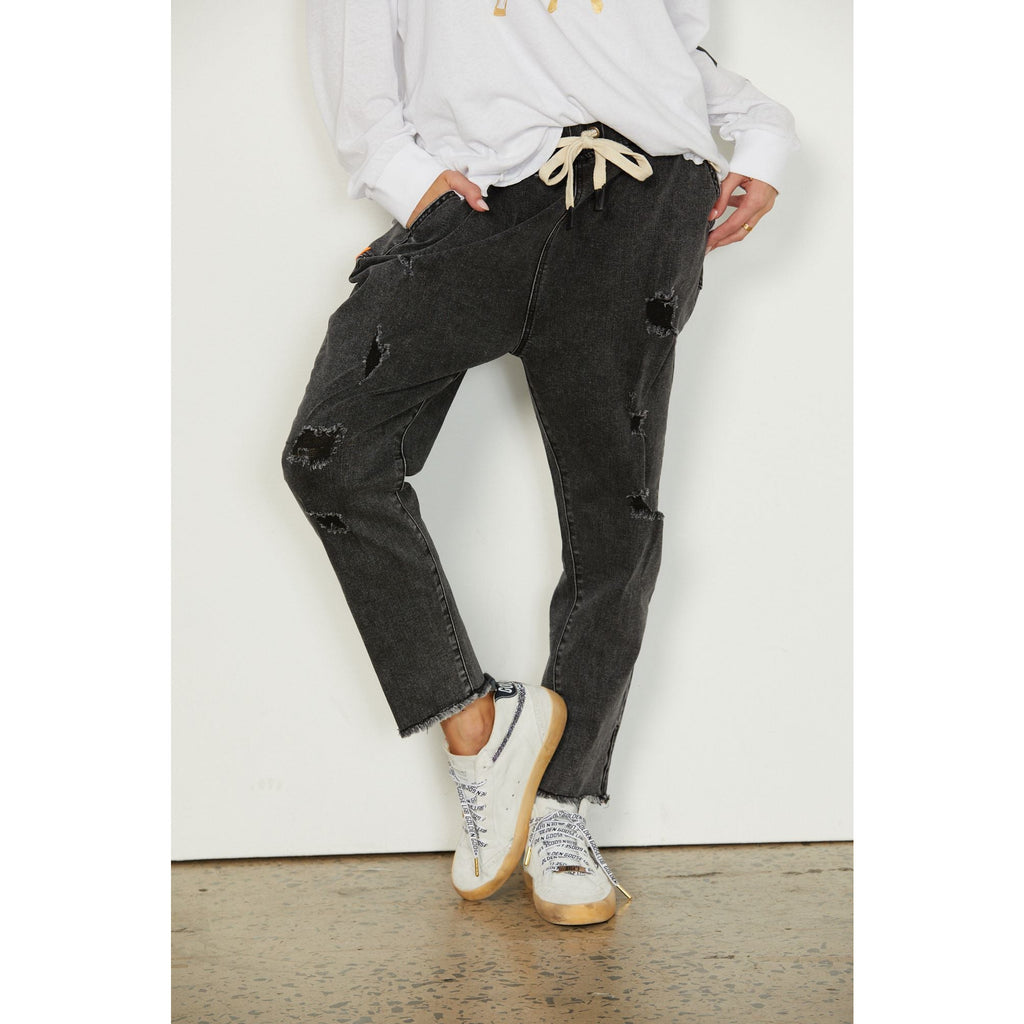 Hammill + Co Distressed Jogger Jean - One Country Mouse