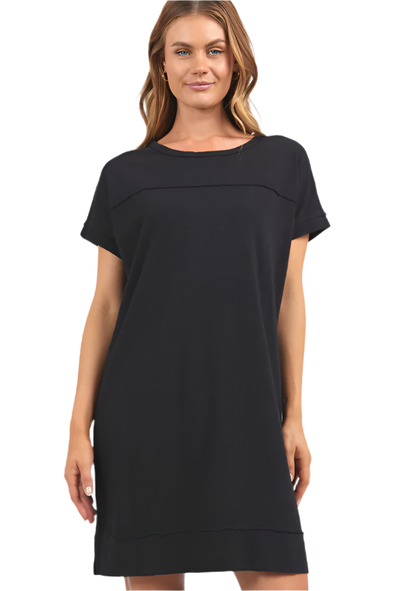 FOXWOOD ALLISON TEE DRESS - BLACK