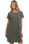 FOXWOOD ALLISON TEE DRESS - KHAKI