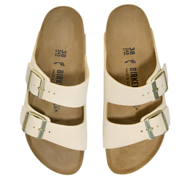 BIRKENSTOCK ARIZONA NUBUCK LEATHER - ECRU