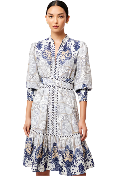 ONCE WAS ATLAS LINEN VISCOSE DRESS - ASTRAL PRINT