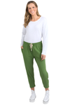 ELM FUNDAMENTAL BRUNCH PANTS - CEDAR GREEN