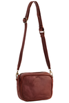 JUJU & CO CAMERA CROSSBODY BAG - COGNAC