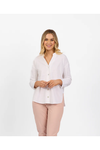 VASSALLI CHINESE COLLAR SHIRT - WHITE