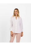 VASSALLI CHINESE COLLAR SHIRT - WHITE