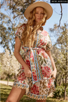 ONCE WAS CLEMENTINE SHIRT DRESS - AZALEA FIELDS