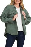 FOXWOOD DAISY OVER SHIRT - SAGE GREEN