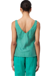 ONCE WAS DELRAY REVERSIBLE CUPRO CAMI - BAY GREEN