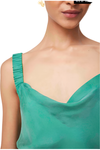 ONCE WAS DELRAY REVERSIBLE CUPRO CAMI - BAY GREEN