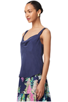 ONCE WAS DELRAY REVERSIBLE CUPRO CAMI - NAVY