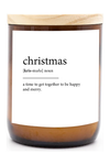 DICTIONARY MEANING CANDLE - CHRISTMAS