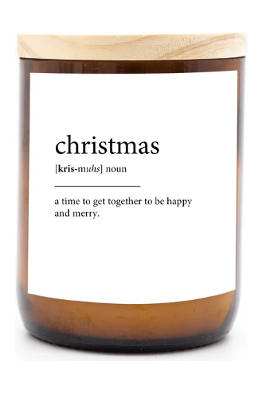 DICTIONARY MEANING CANDLE - CHRISTMAS