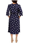 ELM DOTTIE DRESS -NAVY