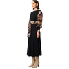 ONCE WAS EMPRESS WOOL KNIT DRESS - WINTER FLORAL