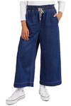 ELM GRETA WIDE LEG PANT - DARK BLUE WASH