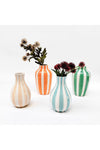 STRIPE VASE BLUE - 18CM