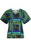 ELK IDEELL V-NECK TOP - SALONE PRINT