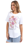 FOXWOOD IN BLOOM TEE - WHITE