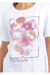 FOXWOOD IN BLOOM TEE - WHITE