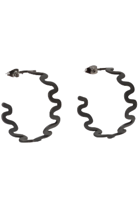 ELK KERO HOOP EARRING - BLACK