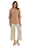 NATURALS  LINEN TOP - BRICK