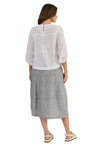 NATURALS WHITE LINEN TOP