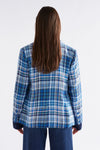 ELK RANIE JACKET - BLUE MULTI CHECK