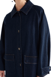 ELK MYES DENIM JACKET - DK BLUE WASH