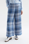 ELK RANIE PANT - BLUE MULTI CHECK