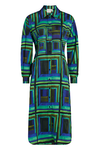 ELK  RODAN SHIRT DRESS - SALONE PRINT