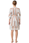 ONCE WAS SANIBEL LINEN VISCOSE DRESS -CAYMAN STRIPE