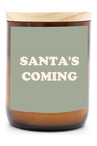 SANTAS COMING CANDLE - SAGE