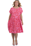 ELM SUNSET HOUR DRESS - STRAWBERRY