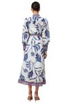 ONCE WAS TIERRA COTTON SILK DRESS - PALM SHADOW