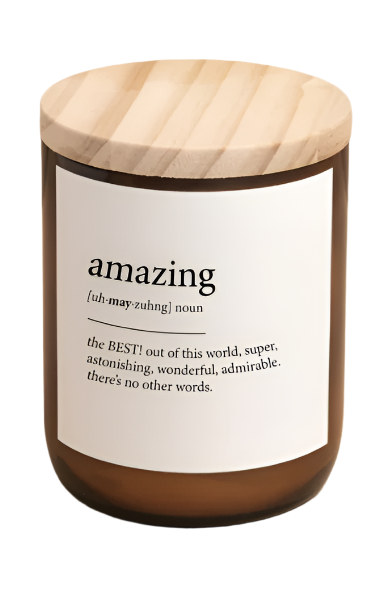 DICTIONARY MEANING CANDLE - AMAZING