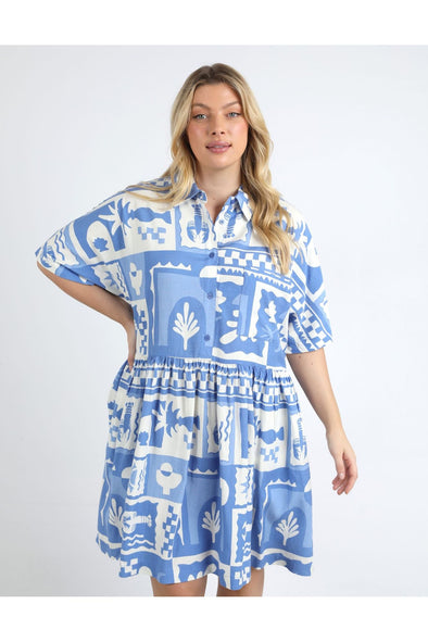 ELM HOLIDAY SUN DRESS - CERULEAN